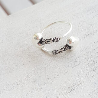 Anillo corazones de plata 925