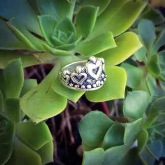 Anillo corona de plata inflada 925