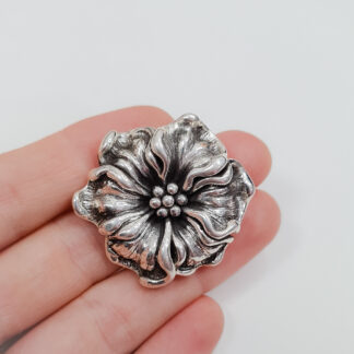 Dije flor Etérea de plata inflada 925