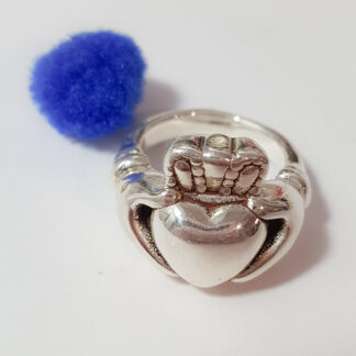 Anillo corazón de plata inflada 925