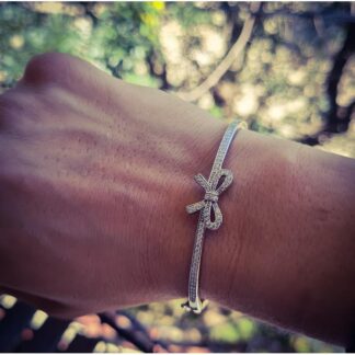 Pulsera Vínculos de Plata 925 y brillos- Colección Aire