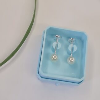 Aros abridores de plata y perla 3mm
