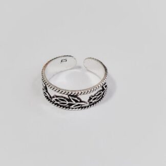 Anillo falange hojas de plata 925