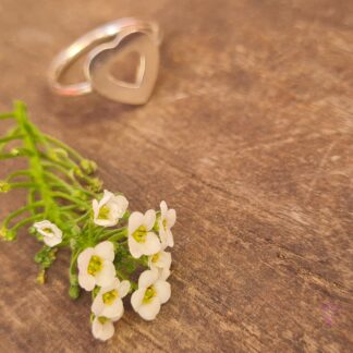 Anillo corazón de plata 925